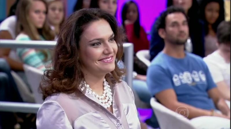 Flávia Lippi no Encontro com Fátima Bernardes