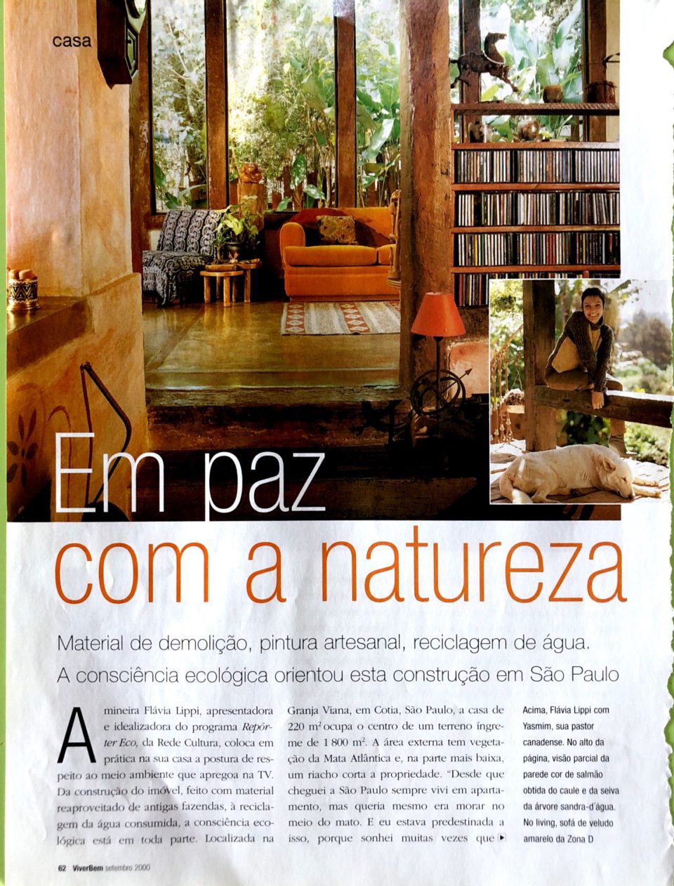 Em paz com a natureza