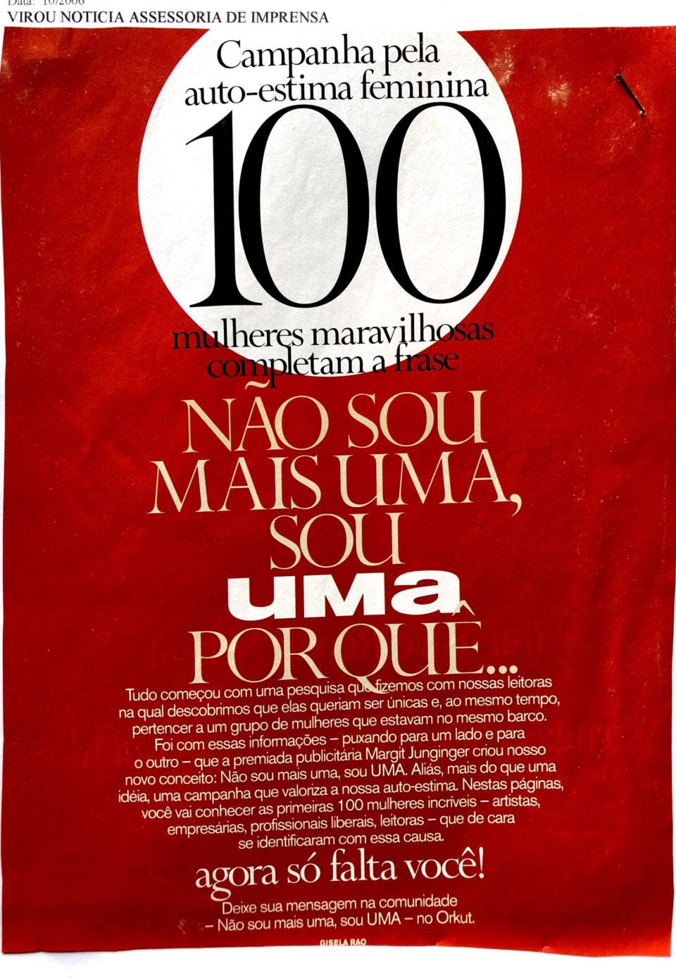 UMA das 100 mulheres mais incríveis do Brasil